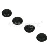 Bauknecht AKM 608 AV Pan Support Rubber Buffer Feet - Pack Of 4