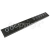 Rangemaster 6201 110 DF NG Noir Control Panel Fascia
