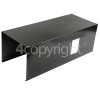 Rangemaster 9574 110CM FLAT HOOD - BLACK/CHROME Lower Chimmney