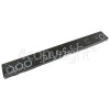 Rangemaster Control Panel Fascia