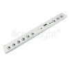 Rangemaster Hotplate Facia Assy (White)