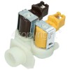 Siemens Cold Water Double Solenoid Inlet Valve : 180Deg. With Protected Tag Fitting