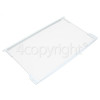 Indesit Fridge Upper Glass Shelf Assembly : 460x282mm