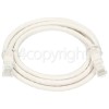 CAT6 RJ45 Patch Lead: White: 2M