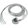 Beko WM6152W UK Mains Cable - 3 Pin