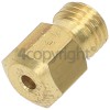 Rangemaster 8195 DF/NG IVORY & BRASS/BRUSHED NICKEL Injector 4KW Ng Ref- 07-000-126-133