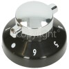 Hotplate Control Knob - Black / Chrome