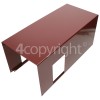 Rangemaster 9561 Hood 110 Cranberry Chrome Lower Chimney Cranberry