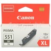 Canon Genuine CLI-551BKXL High Capacity Black Ink Cartridge - 6443B001