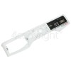 Candy Control Panel Fascia Assembly - White