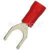 5mm Red Narrow Fork Terminal - Pack Of 100