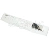 Blanco Control Panel Fascia Assembly - White