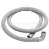 1.5Mtr. Drain Hose Straight 20mm To Right Angle End 20mm Internal Dia.s