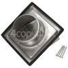 100mm Cowled Outlet With Non-Return Flap - Stainless Steel