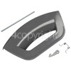 Indesit Door Handle Kit - Graphite