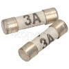 Wellco 2 X 3A Cartridge Unit Fuses