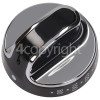 Belling Top Oven Control Knob - Chrome / Black