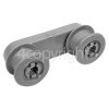 Smeg EBDGS8312 Rail Support & Wheel Assembly