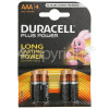 Duracell AAA Batteries (PACK4) Single Pack