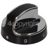 Belling Hob Control Knob - Black / Chrome