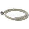 Indesit Drain Hose Straight 24MM With Right Angle End 30MM Inside Fitting Dia's.