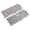 Stoves Carbon Filter : 250x92mm X Height 23mm / Pack Of 2