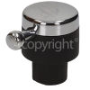 Rangemaster 5937 90 NG Noir Hotplate Control Knob - Chrome / Black