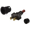 Rangemaster 5455 110 NG Cream Light Push Button Switch (2tag) & Button - Black