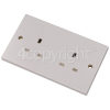 Wellco Twin Unswitched Socket