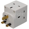 Wellco 13A 3 Way Fused Adaptor