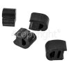 Zanussi Hob Rubber Pan Support Kit - Pack Of 4