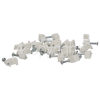 Wellco Pack Of 20 5mm Flat Cable Clips - White