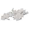 Wellco Pack Of 20 8mm Round Cable Clips - White