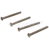 Wellco 38mm Nickel Plated Screws (Pack Of 4)