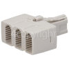 Wellco Telephone 3 Way Adaptor - White