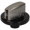 Neff Hob Burner Control Knob - Black / Silver