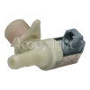 Whirlpool G2P WM1/WH/1 Hot Water Single Inlet Solenoid Valve : 90deg. With Protected (push) Connector Tag Pins