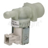 Whirlpool ADG 6340/1 IX Cold Water Single Inlet Solenoid Valve 180deg With Protected Tag Fitting & 12 Bore Outlet