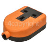 Wellco 13A Single Trailing Socket Rubberised - Orange