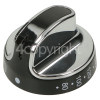 New World Top Oven Control Knob - Chrome