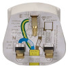 13A 3 Pin White Rubber Plug
