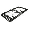 Rangemaster 7033 90 DF NG Double Oven black Hob Right Hand Pan Support