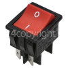 Compatible On/Off Rocker Switch : Red 4Tag