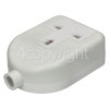 Wellco 13A Single Trailing Socket Rubberised - White