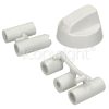Universal Multifit Cooker Control Knob - White