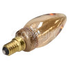 TCP SES/E14 LED Twist Etched Candle Vintage Lamp (Candlelight)