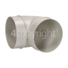 Elbow Bend Vent Ducting: 90 Deg - 3. 9"/100MM