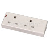 Wellco 2 Gang Trailing Socket With LED