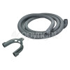 Universal 2. 5M Drain Hose 19mm End With Right Angle End 22mm, Internal Dia.s'