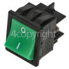 Numatic Vacuum Green On/Off Rocker Switch : 4TAG